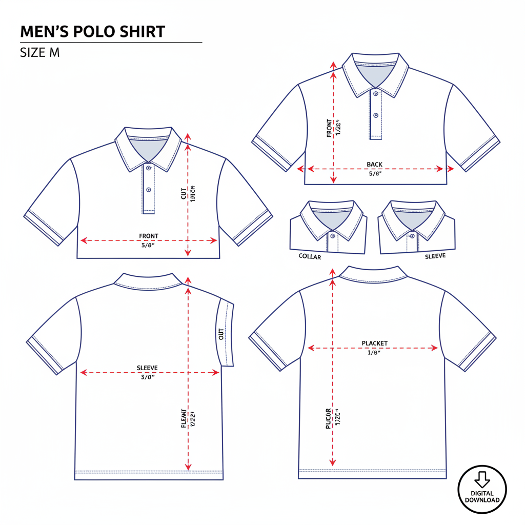 Men's Polo Shirt Sewing Pattern